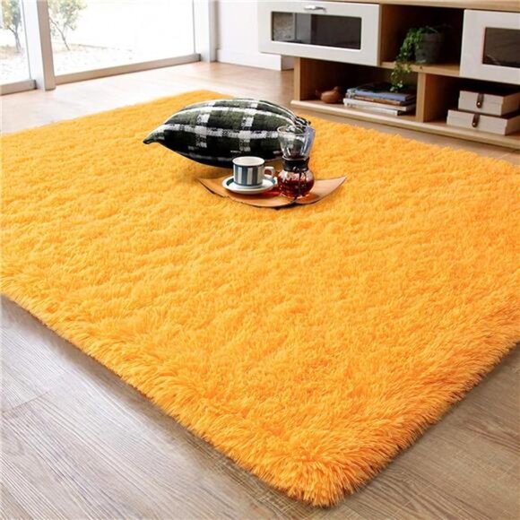 Fluffy Area Rugs, Super Soft Shaggy Rug Fuzzy Long Fur Carpets for Bedroom Decor - Picture 1 of 7